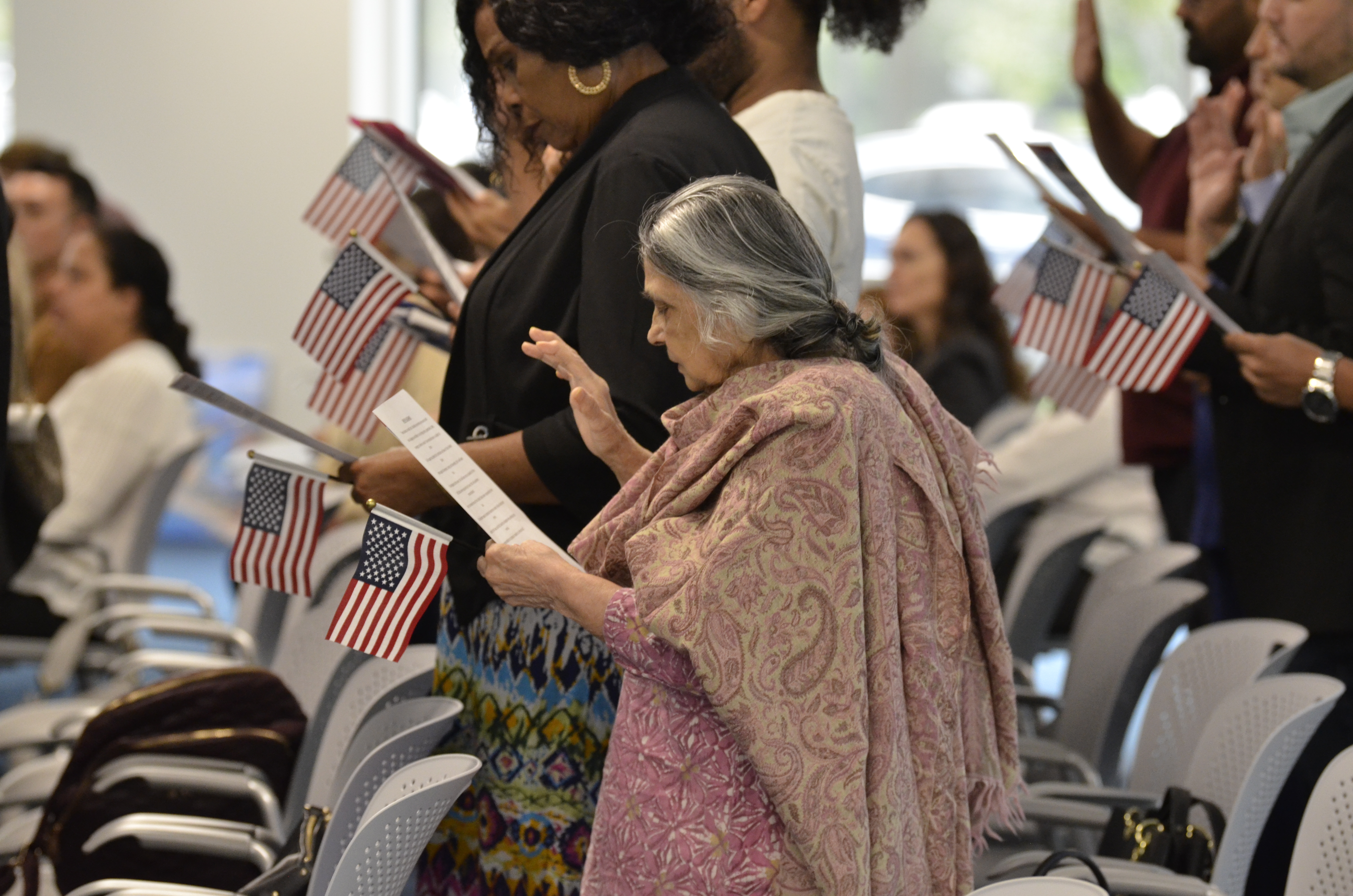 Image of Naturalization Candidates at the Central New Jersey Field office