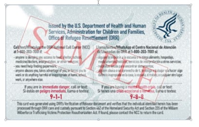 Sample - HHS ORR Verification of Release Card (back) - New.jpg