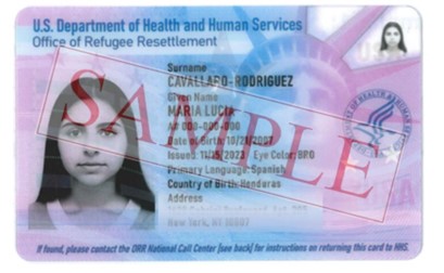 Sample - HHS ORR Verification of Release Card (front) - New.jpg